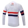 JIEPOLLY roupa de ciclismo traje de manga comprida almofada de silicone bicicleta masculina e feminina secagem rápida roupas para atividades ao ar livre