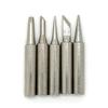 Conjunto de 5 Pontas de Ferro de Solda Diferentes com Pontas Afiadas, Anguladas e Extra Afiadas de Grau de Exportação Montadas em Máquina