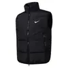 Nova regata masculina sem mangas com gola alta, estilo cross-border, para outono e inverno, casual, de nylon, colete masculino, regata quente
