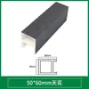 Techo de tubo cuadrado de madera ecológica, columnas de tubo cuadrado de PVC, vigas falsas divisorias, entrada de tubo cuadrado de madera en forma de U, venta directa del fabricante