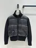 Chaqueta de Plumón de Punto Acanalado Cardigan Putian Mengjia Top de Lana Blancanieves Abrigo Chaqueta para Mujer