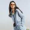 6601 Jaqueta Feminina com Proteção Solar, Proteção UV, Sensação de Gelo no Verão, Respirável, Dobrável, Jaqueta Esportiva Fina para Proteção Solar ao Ar Livre