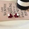 Pendientes de perlas de mariposa con flocado para mujer, elegantes pendientes de flores de alta calidad, hermosos pendientes vintage al por mayor