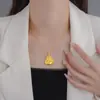 2025 Nuevo Método Antiguo Punto Diamante Buda Sonriente Abierto Maitreya Moda Personalidad Diamante Barriga Grande Buda Cadena Clavicular