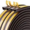Tira de sellado para puertas y ventanas tira de sellado a prueba de viento para juntas de puertas tira de goma EPDM tipo D anticaída aislamiento térmico cortavientos