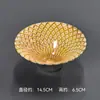 Cozinha Kaiseki Omakase Louça de Vidro Prato para Petiscos Aperitivo Tigela para Caviar Prato de Sobremesa