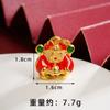 Nuevo collar de cadena de cuerda de dios de la riqueza de oro y arena de estilo chino, temperamento de nicho, colgante de marea nacional Joker, accesorios de joyería Yiwu al por mayor