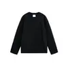 Yidao Vintage 2026 Primavera Nova Retrô Japonês Simples Design Bordado Básico Gola Redonda Manga Longa Camiseta