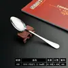 Cuchara de Punta de Acero Inoxidable Cuchara Redonda Cuchara para Sopa Cuchillo y Tenedor para Comida Occidental Comercial Vajilla Cuchillo y Tenedor para Filete Cuchara para Postre y Té Cuchara para Café