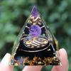 Nuevo Cristal Natural Transfronterizo Piedra Triturada Resina Pirámide Adorno para el Hogar Artesanía Adorno para el Hogar Chakra