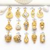 Alto color método antiguo arena oro Buda trilateral bebé Fozagilam accesorios tridimensionales diy hecho a mano accesorios de juego de texto