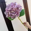Hidrangea Artificial 3D Individual Avanzada Decoración de Boda Hotel Decoración de Sala de Estar en Casa Accesorios para Arreglo Floral de Guía de Carretera