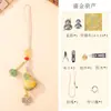 Novo Brocado Chinês Semente de Lótus Cabaça Pingente Pacote de Material DIY Feito à Mão Acessórios Estilo Chinês Corda para Pendurar Chaveiro Ornamento Atacado