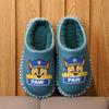 Pantuflas Impermeables para Niños Invierno Niños Cálidas Antideslizantes Pantuflas de Algodón Woof Team Medianas y Grandes Dibujos Animados para Niños Pantuflas de Pelo para Interior para Niños