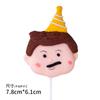 Pastel de celebridades en línea para San Valentín, decoración para niña, niño, papá, marca de azúcar, cerámica suave, decoración de cumpleaños con complemento, relieve de fondant