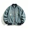 Chaqueta de Fábrica Original con Cuello Alto y Bloques de Color para Hombre Chaqueta Funcional con Múltiples Bolsillos para Hombre Chaqueta de Trabajo de Marca Moderna con Bloques de Color para Hombre