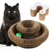 Tabla Rascadora para Gatos tipo Acordeón, Juguete Duradero y que no Suelta Pelo para Gatos, Rascador de Cartón Corrugado para Auto-Entretenimiento y Alivio del Aburrimiento, Colección Completa de Artículos para Gatos