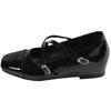 Zapatos de Salón Individuales Rojos Retro de Punta Cuadrada y Boca Baja para Mujer, Modelo Nuevo de Primavera 2026, Zapatos Mary Jane Versátiles que Combinan con Faldas