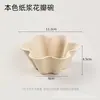 Tazones Desechables, Tazones de Papel Engrosado Biodegradables para Uso en Casa, Excursiones al Aire Libre, Picnics, Barbacoas, Tazones Redondos de Pulpa para Salsa de Hot Pot