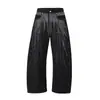 Jeans de Pierna Ancha con Pedrería de Comercio Exterior Estilo Nuevo para Hombres y Mujeres Retro Americano Tiro Medio Rectos Sueltos Adelgazantes Pantalones Largos Atractivos
