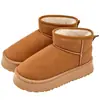 Botas de Nieve Lidani para Adultos para Mujer 2025 Nuevos Zapatos de Algodón Cálidos Antideslizantes Engrosados de Terciopelo para Interiores y Exteriores para Mujer