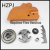 Huswarner HUS 445 450 Tampa anti-lascas Montagem Tampa lateral Dente de madeira Embreagem de garra Placa passiva Acessórios para motosserra