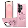 Adecuado para comercio exterior transfronterizo, funda para Samsung S26ultra, funda para teléfono móvil con soporte magnético para coche giratorio de 360 grados, anticaída S27