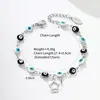 Pulsera Transfronteriza Ojo de Demonio Cruzado Europeo Americano de Oriente Medio Acero Inoxidable Moda Ojo de Aceite Goteante Joyería Personalizada Unisex