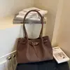 Bolso de Hombro Retro para Viajes Cortos Gamuza Simple para Mujer Gran Capacidad Otoño/Invierno Casual Mate Versátil para el Trabajo