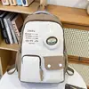 Mochila Casual Tendência de Grande Capacidade para Alunos do Ensino Fundamental II e Médio Mochila Fashion Versátil Estilo Coreano para Estudar e Ir ao Trabalho