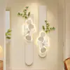 Estilo Creme Francês Decoração de Entrada Borboleta Pintura Luminária de Parede Corredor Hall Fim Pintura Suspensa Porta de Entrada Mural da Sala de Estar