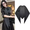 Bufanda Chal Triangular de Punto Retro para Mujer, Nuevo Estilo Otoño e Invierno 2025, Bufanda Gris Cálida y a la Moda para Usar con Abrigo
