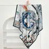 Pañuelos de Seda Personalizados con Impresión a Doble Cara, Pañuelos de Seda de Morera, Pañuelos Cuadrados Florales, Pañuelos de Algodón y Lino Otoño e Invierno, Personalizados