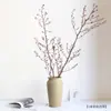 Novo Produto da Rhapsody: Flores de Ano Novo [Galho Luz Eterna Vermelha] Estilo Wabi-Sabi Novo Arranjo Floral para Casa Estilo Chinês para o Ano Novo