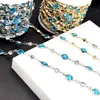 Cadena con Pedrería de Cristal Envuelto en el Borde de 6 mm y Cadena de Circonita para Collar, Pulsera, Pendientes DIY, Accesorios de Joyería, Venta Caliente Transfronteriza