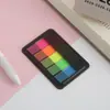 Etiquetas de índice de gradiente en caja transparente, notas adhesivas PET impermeables para clasificación de libros de texto de estudiantes y etiquetado de páginas de documentos de oficina