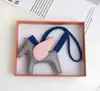 H casa costurado à mão alta qualidade pele de ovelha Anjo Pégaso bolsa pingente fofo feminino bolsa de mão ornamentos chaveiro de carro