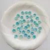 Flores Pequeñas Bicolor con Borde Dorado y Plateado y Brillo Metálico, Brillan en la Oscuridad, Materiales Hechos a Mano para DIY, Pasador de Pelo, Accesorio para el Cabello, Accesorios para Ramilletes