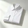 Camisa Feminina de Manga Longa Não Amassa Verão Versátil Top Básico Resistente a Amassados Simples Novo Estilo Camisa Toque de Luxo Francês Top