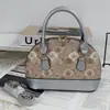 Bolso de concha de nicho estilo francés vintage para mujer, Nuevo de moda 2025 estilo Hong Kong material de retazos bolso de hombro y cruzado para mujer