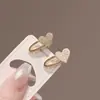 Grampo de Cabelo Novo Mini Coração de Strass Requintado e Compacto Pequeno Clipe para Franja Lateral Clipe para Testa Clipe Jacaré