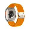 Adequado para Pulseira de Relógio Apple iWatch S11, Pulseira de Malha de Nylon Tecido com Fivela Parachute Applewatch10