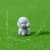 Micro Paisaje Lindos Cachorros Poodle Shih Tzu Figuras Adornos DIY Accesorios para Colgar Mini Adornos de Escritorio