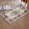 Alfombra de Jacquard Artesanal de Comercio Exterior para Dormitorio Sala de Estar Alfombra Sin Estampado Estilo Pastoral Europeo Felpudo para Mesa de Café Felpudo para Entrada