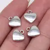 12X10Mm 1g Prata Antiga Europeia e Americana Mais Vendida Retro Acessórios de Joias Coração Coração de Pêssego Pingente de Coração de Pêssego