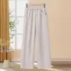 Pantalones elegantes y casuales de pierna ancha para mujeres de mediana edad y mayores, perfectos para el otoño, adecuados para edades de 40 a 60 años, ofreciendo un look juvenil, corte holgado y estilo versátil