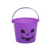 Cubo de caramelo de Halloween nuevo transfronterizo para niños, cubo de agua para playa, accesorios de decoración del hogar, cubo de calabaza de Halloween