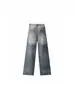 Jeans de Pierna Ancha para Mujer, Primavera, Cintura Alta, Corte Holgado, Versátiles, Caída Suave, Largo Hasta el Suelo, No Ajustados, Ligeramente Acampanados, Estilo Delgado de Verano