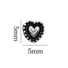 Corazón de Cuervo Retro Aleación Diamante Accesorios para Uñas Punk Estilo Oscuro Cruz Metal Accesorios Diamantes para Uñas Venta al por Mayor