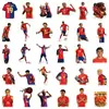 60 Pegatinas impermeables de la estrella de la Copa del Mundo Yamal, mercancía de jugador de fútbol, pegatinas para agendas y fundas de teléfono, al por mayor